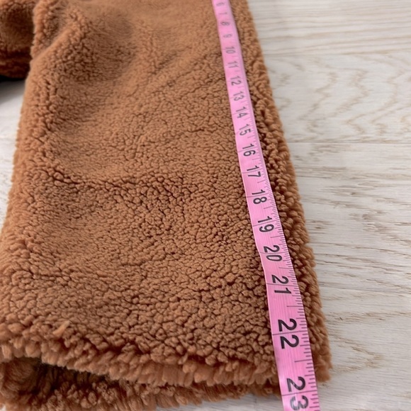 GAP l Sherpa Peacoat Jacket Holiday Brown Comfy Teddy Bear Fall Coat 2X Plu… - Picture 16 of 16